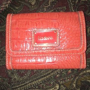 Liz&co. Wallet 10ctedut card slots orange color